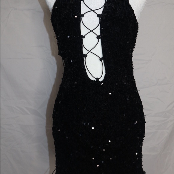 black long sleeve fit and flare dress Bell Color:As Picture Show atr_2ndtype-W-PantsCasual Sesame Street Miss Piggy
